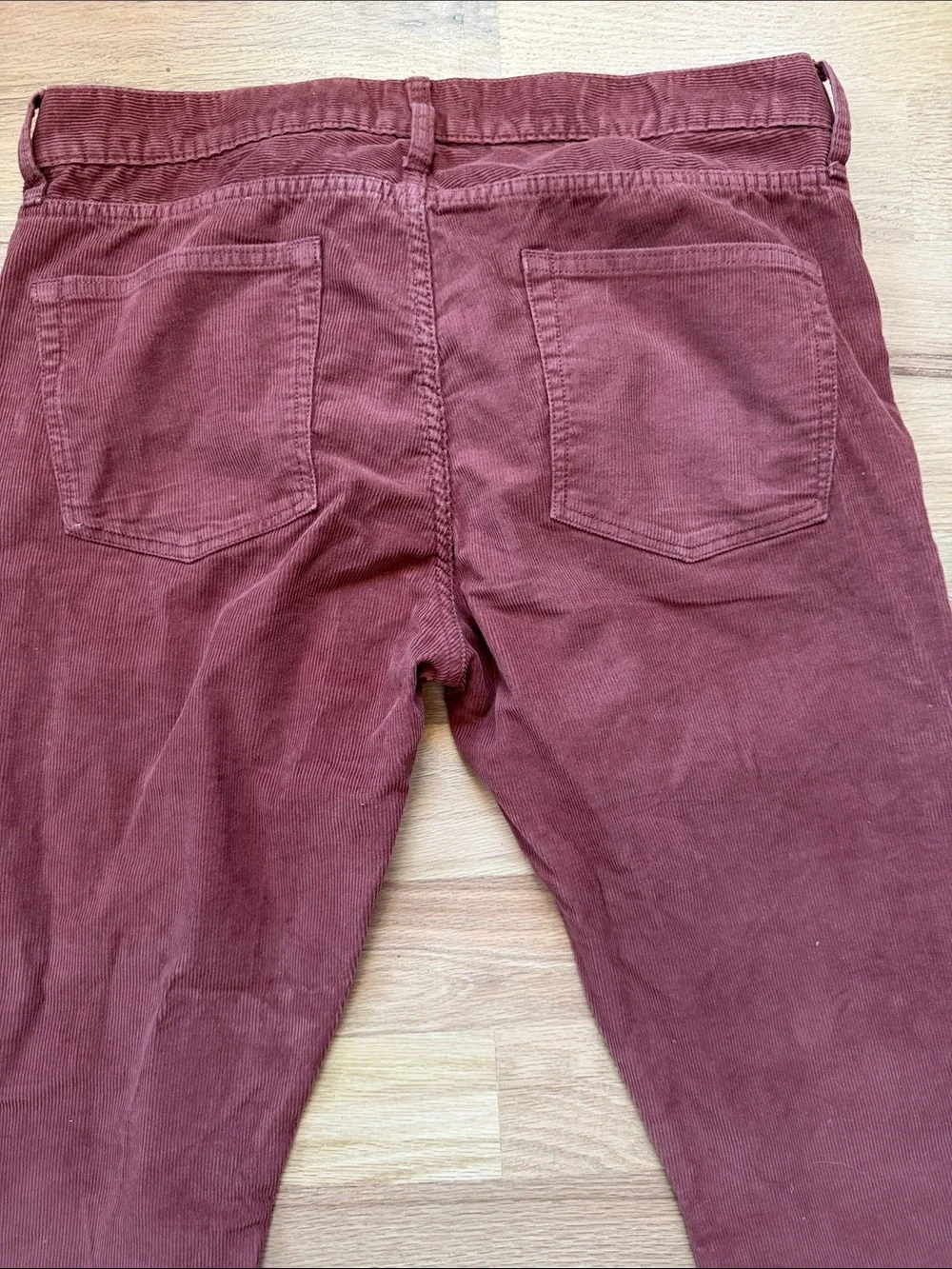 J. Crew Men's Style 250 Corduroy Pants in Rust Red Waist 34 x Length 34